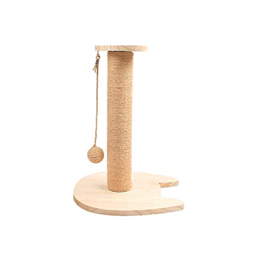Patio de Juegos para Gatos Gato rasguño Poste, Gatito rasguño Poste con Pelota Colgante, Palo Durable del raspador del Gato con la Cuerda de sisal Parque Infantil para Gatos (Color : A)