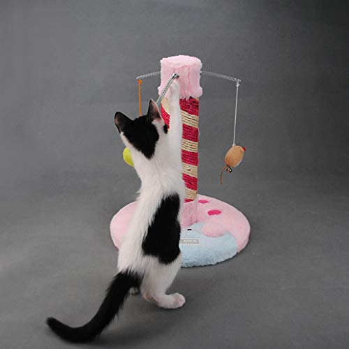 Patio de Juegos para Gatos Pequeño Sisal Cat Stimbating Marco Scratcher Columna Marco de Columna Home Pet Products Crawl Tool Cat Tree Cat Agarra Soporte Cat Tower Parque Infantil para Gatos