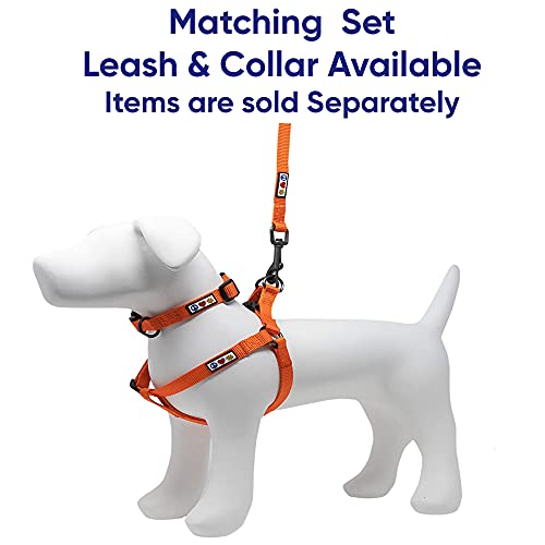 Pawtitas Arnes de Entrenamiento Chaleco Pechera para Perros y Cachorros arnes de adiestramiento Ideal para Caminar Perros Cachorros arnes Pequeño Color Naranja