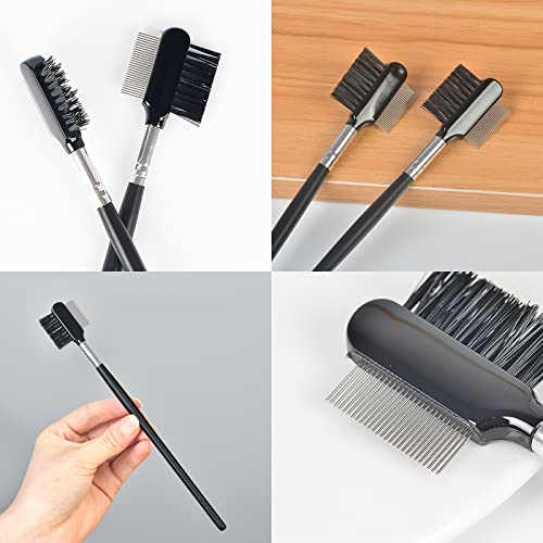 Perro Juego de peines para perros Peine para ojos de perros Peine para el cabello Juego de cepillos para mascotas Peine para mascotas Gatos Perros Quitar la corteza y la mucosidad 2 piezas