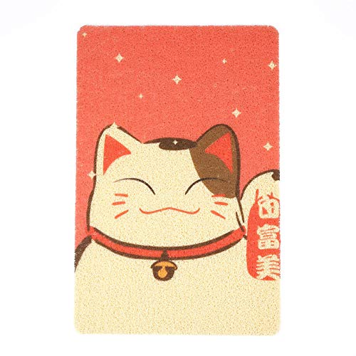 Pet Cat Litter Mat Kitty Bowl Alfombra De Alimentación Para Perros Bebedero Para Bebés Patrón Lindo Almohadilla Para Dormir Transpirable Antideslizante Impermeable Cama-fortuna Arena Para Gatos