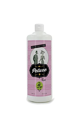 Petuxe Acondicionador bifásico para Mascotas. Acondicionador Vegano Perros. Acondicionador Gatos. Todas Las Razas. Todo Tipo de Pelo. Hidratación y Brillo. Facilita el desenredado y Secado- 1000 ml