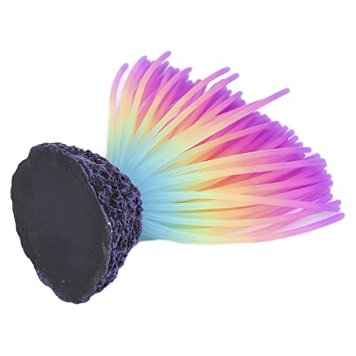 Plantas de Coral Artificiales, Simulación de Anémona de Mar Falsa de Paisaje Hermoso Suave de Silicona para Pecera(Color gelatina)