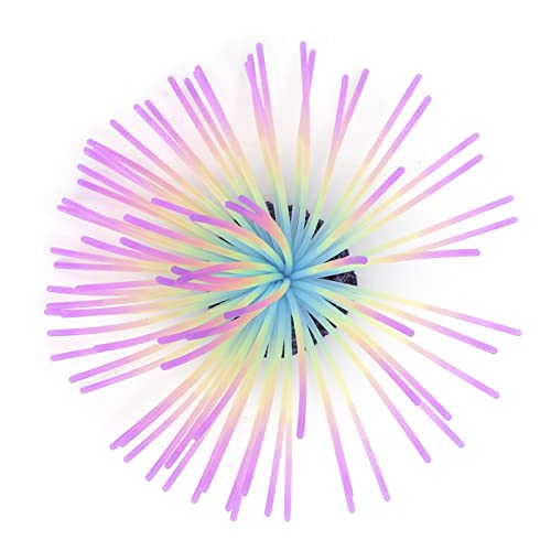 Plantas de Coral Artificiales, Simulación de Anémona de Mar Falsa de Paisaje Hermoso Suave de Silicona para Pecera(Color gelatina)