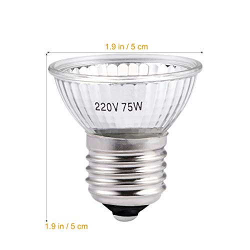 POPETPOP 3 unids 75 W uvb + uva3.0 Lámpara de Reptil Bombilla Tortuga Basking UV Bombillas Lámpara de calefacción Reptil Bombilla de luz Solar
