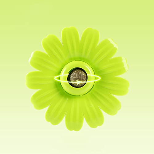 POPETPOP Bolas de mintas interactivas Cat Lick Lick Toy Rotating Catnip Juguete Brillante Gato Juguete (Verde)