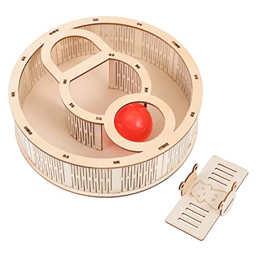 POPETPOP Pequeño Laberinto de Animales Hámster Laberinto Juguete de Madera Hámster Laberinto Juguete Creativo Hámster Laberinto Juguete Mascota Ejercicio Juguete