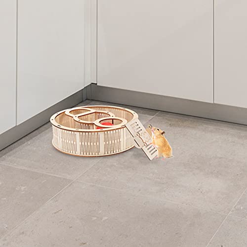POPETPOP Pequeño Laberinto de Animales Hámster Laberinto Juguete de Madera Hámster Laberinto Juguete Creativo Hámster Laberinto Juguete Mascota Ejercicio Juguete