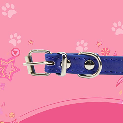 ppactvo Collars Perro Collars De Perro Collares para Perros Collares de Perro de Cuero Pequeño Cachorro. Collares para Perros Grandes Pequeño Collar de Perro Small,Pink