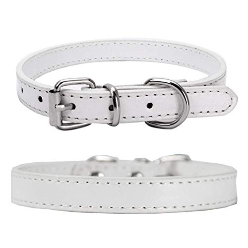 ppactvo Collars Perro Collars De Perro Collares para Perros Collares de Perro de Cuero Pequeño Cachorro. Collares para Perros Grandes Pequeño Collar de Perro Small,Pink