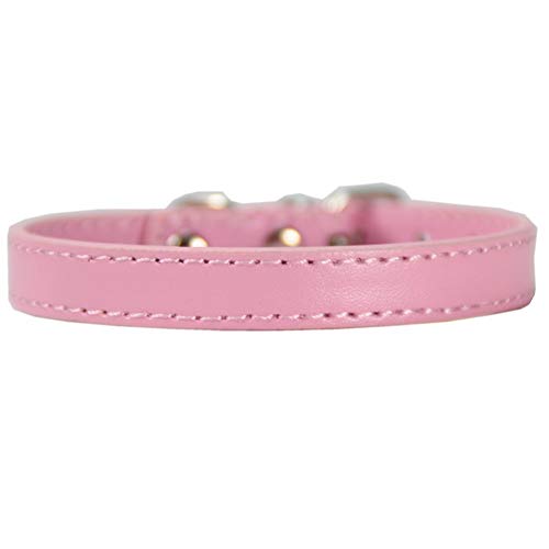 ppactvo Collars Perro Collars De Perro Collares para Perros Collares de Perro de Cuero Pequeño Cachorro. Collares para Perros Grandes Pequeño Collar de Perro Small,Pink