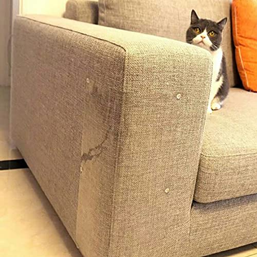Prasacco 2 unids/lote sofá gato arañazos guardias Mat gato raspador muebles sofá protector gato rasguño adhesivo flexible vinilo pata almohadillas con 10 clavos