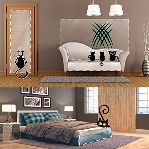 Protector Sofa Gatos Arañazo 8 Piezas Antiarañazos Gatos Sofa con 50 Tornillos Transparente Protector Arañazos Gatos Sofa para Muebles Puertas Paredes 40*30 cm/43*23 cm