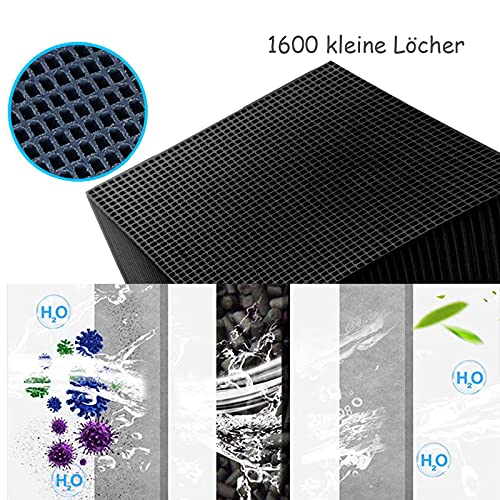 Purificación de agua, Cubo de Carbón Activado Nano Filtro de Purificación de Agua para Acuario de Agua Tanque de Peces (A)