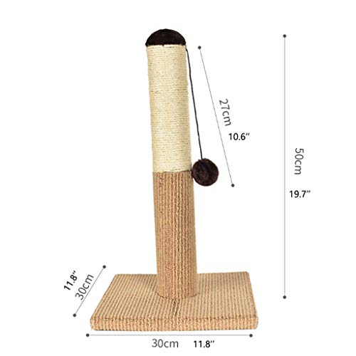 QIFFIY Arbol Gato Cat Rasguño Post, Cat Tree Tower Tower Activity Center Cat Scratch Posts Cat Scraver Cat Condo Tower Tower Torre Gatos (Color : Beige+Brown)