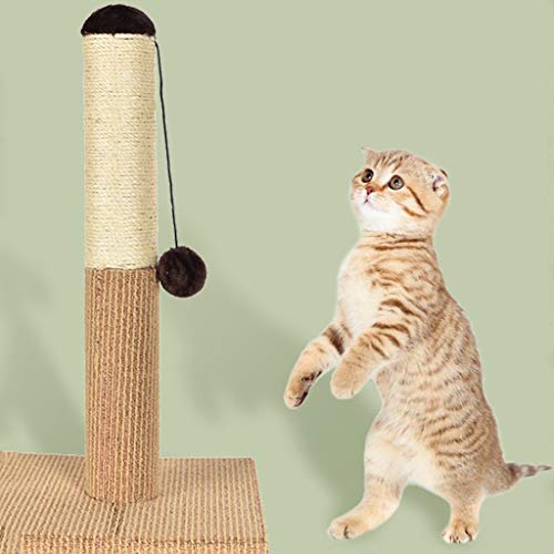 QIFFIY Arbol Gato Cat Rasguño Post, Cat Tree Tower Tower Activity Center Cat Scratch Posts Cat Scraver Cat Condo Tower Tower Torre Gatos (Color : Beige+Brown)