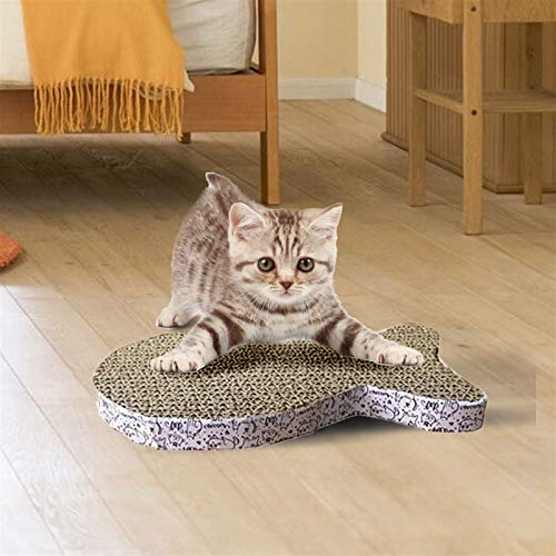 QWEQWE Juguetes Mascotas Gato rasguño Pad Gato Corrugado Almohadilla rasguños de rasguños de Gatito Cojín de Papel Corrugado Cats de Pulido raspador de Clavo Juguete Mascota (Color : As Shown)