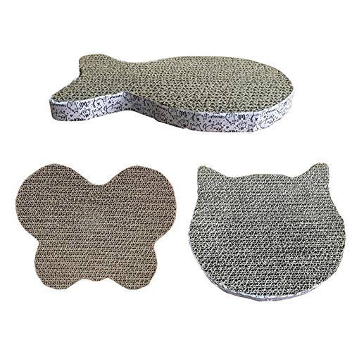 QWEQWE Juguetes Mascotas Gato rasguño Pad Gato Corrugado Almohadilla rasguños de rasguños de Gatito Cojín de Papel Corrugado Cats de Pulido raspador de Clavo Juguete Mascota (Color : As Shown)