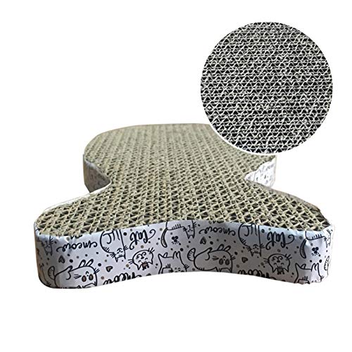 QWEQWE Juguetes Mascotas Gato rasguño Pad Gato Corrugado Almohadilla rasguños de rasguños de Gatito Cojín de Papel Corrugado Cats de Pulido raspador de Clavo Juguete Mascota (Color : As Shown)