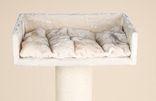Rascador de Gato Árbol de Gato Palacio Fantasia Crema gato blanco arañar poste Centro de actividades para gatos grandes. Producción de calidad europea de RHRQuality