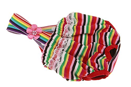 RC GearPro Pack de 2 pañales Lavables Perros, Bragas sanitarias para Mascotas con Liguero para Perras, Color al Azar (L)