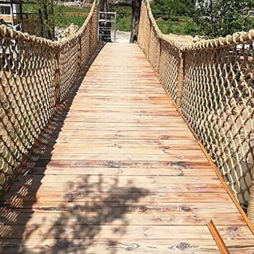 Retro jardín red de protección, yute natural, vallas decorativas de servicio pesado, tamaño múltiple Netificación de seguridad for niños Redes de carga automotriz red gatos ( Size : 3*5m/9.8*16ft )