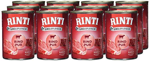 RINTI Carne única Vacuno, 12 x 400 g.