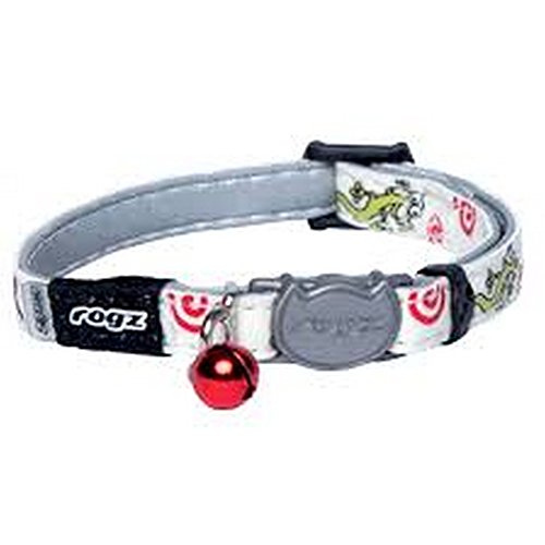 Rogz - Collar para gatos modelo Glowcat (Talla Única) (Azul)