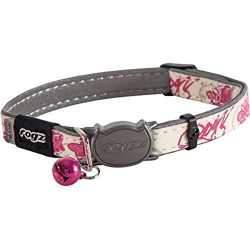 Rogz - Collar para gatos modelo Glowcat (Talla Única) (Azul)