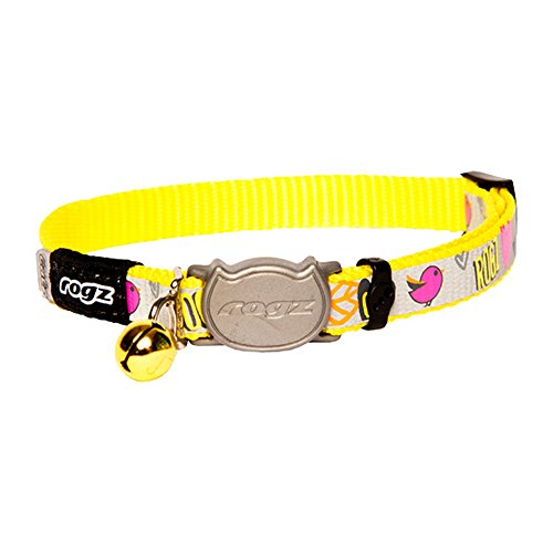 Rogz - Collar para gatos modelo Refloctocat (Talla Única) (Verde)