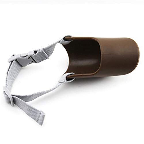 Ruankenshop Bozal para Perros Bozal Perro Pequeño Bozales de Perro para Evitar Masticar De la Boca Bozales de Perro para Evitar ladrar Anti ladridos bozal Brown,12