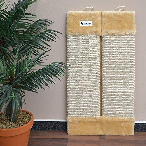 Scratching Board con esquinas de peluche Sisal, Scratch Junta para interior y exterior