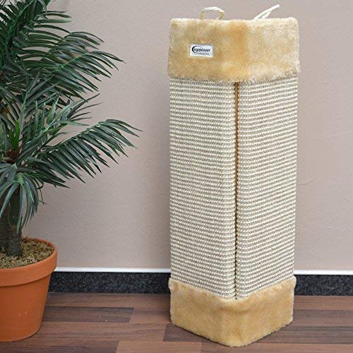 Scratching Board con esquinas de peluche Sisal, Scratch Junta para interior y exterior