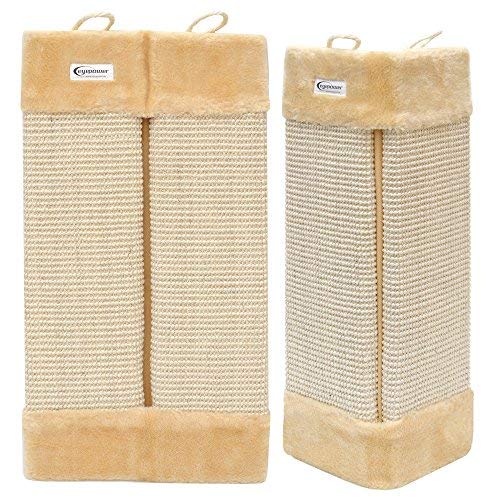 Scratching Board con esquinas de peluche Sisal, Scratch Junta para interior y exterior