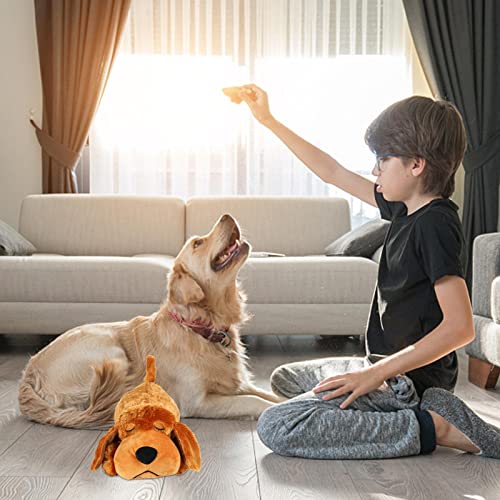 SEII Juguete de Peluche con Latido del corazón para Cachorros, muñeco para acurrucarse, Entrenamiento conductual para Cachorros y Gatitos, Juguete de Peluche cálido para Mascotas, Agradable