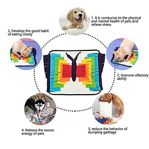 Skyeye. Alfombra para perros sin olfatar, manta adictiva para perros, sin sustancias nocivas, juguete inteligente para perros, alfombrilla de alimentación para gatos, cachorros