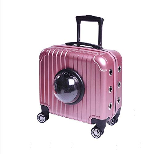 SMEJS Cápsula del Animal doméstico del Portador portátil Burbuja Impermeable Transparente y Transpirable Cachorros de Perro Cápsula Espacial Mochila Caminando Animal Recorrido al Aire Libre