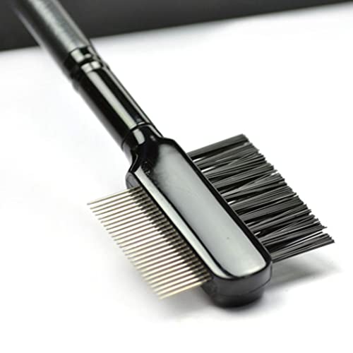 Sraeriot Pet OJE TEP CHOPE Pet TEAGE MANEZA Remover PEH PEAD Grooming Cepillo de Doble Cara para un Perro de Gato pequeño Eliminación de la Corteza Mucus Black Herramienta para Las Mascotas