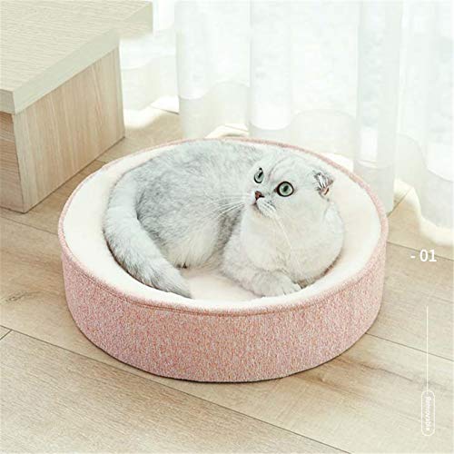 SXDY Cama Redonda para Mascotas, Cama Relajante para Perros, Alivia la ansiedad, Abrazos cálidos, Reduce el Dolor Articular y Muscular Durante el sueño, para Otras Mascotas como Gatos y Perros