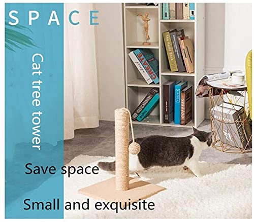 Tabla de rascar para gatos Gato rasguño poste para gatito, naturaleza sisal cat marco de montaje de montaje de trepador Torre de árbol para gato Play Tower Activity Center Postes rascadores para gatos