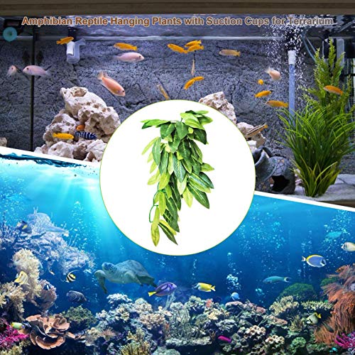 tanbea-ES Plantas Acuáticas Artificiales Caja De Alimentación Acuario Pecera Plantas Acuáticas Decoración del Hogar del Acuario Astonishing