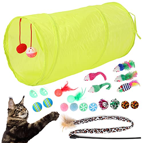 Tenpac Juego Interactivo de Juguetes para Gatos, Juego Seguro de Juguetes con Plumas para Gatos para la mayoría de Las Personas para Gatos