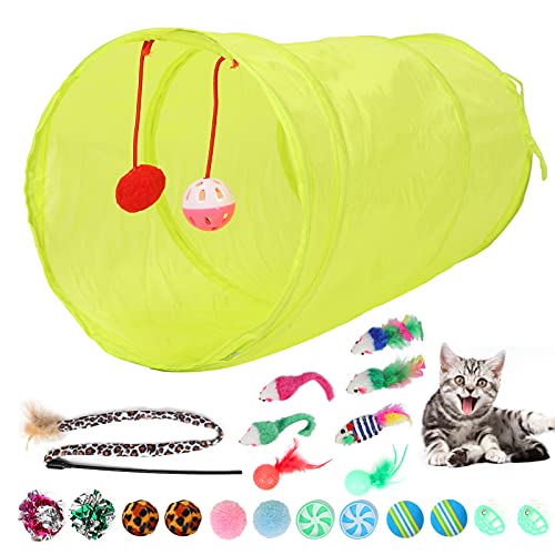 Tenpac Juego Interactivo de Juguetes para Gatos, Juego Seguro de Juguetes con Plumas para Gatos para la mayoría de Las Personas para Gatos