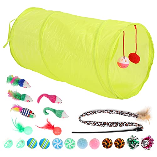 Tenpac Juego Interactivo de Juguetes para Gatos, Juego Seguro de Juguetes con Plumas para Gatos para la mayoría de Las Personas para Gatos