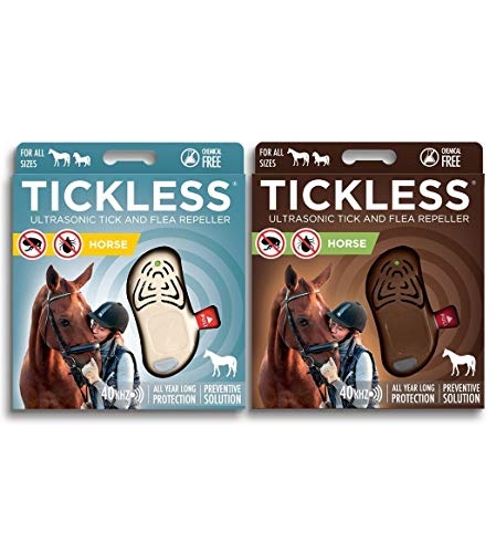 TICKLESS HORSE Dispositivo ultrasónico repelente de garrapatas y pulgas - Marrón