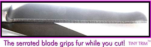 Tiny Trim - Tijera de peluquería para Mascotas pequeñas con Punta de Bola - Tijera de Seguridad de 11.4 cm para Orejas, Nariz, Cara y Pata, para Gatos, Perros y Todas Las Mascotas - Verde