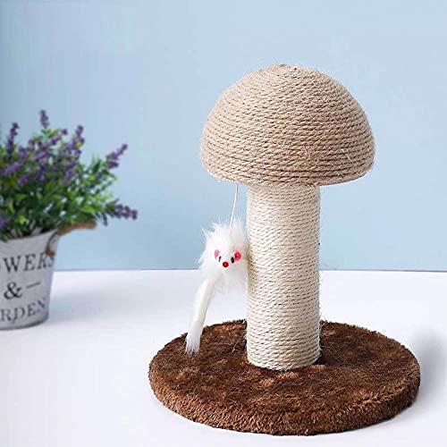 TOSSPER por Arañazo De Gato 1pc, Cuerda Hongos Kitty Cat Claw Rascador Sisal Cubierto Niza Papel para Dibujar Pad para Gatos Regalo