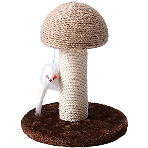 TOSSPER por Arañazo De Gato 1pc, Cuerda Hongos Kitty Cat Claw Rascador Sisal Cubierto Niza Papel para Dibujar Pad para Gatos Regalo