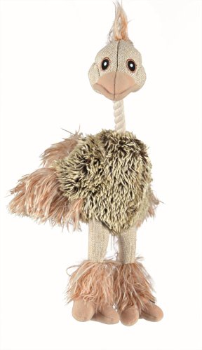 Trixie Longhair Yute/Avestruz de Felpa para Perros, 35 cm, Pack de 4