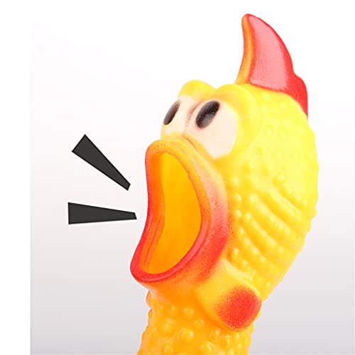 U-M Gritando pollo divertido grito de pollo juguete vocal juguete para mascotas para niños o adultos, 1 unids